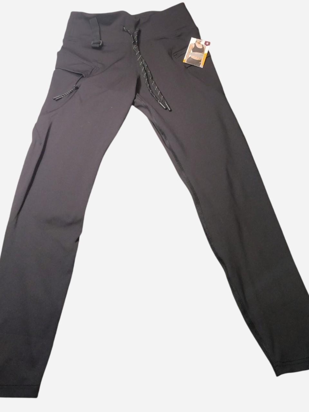 Avia Black Slim Performance Joggers with Drawstring
